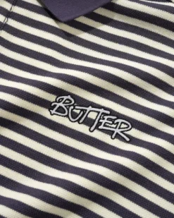 Shirts| Shirts>Butter Goods Tunnel S/S Polo Shirt, Navy / White