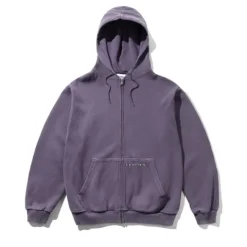 Zip-Thru Hoods|Pullover Hoods>Butter Goods Waffle Zip-Thru Hood, Urchin Overdye