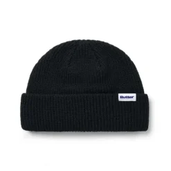Hats|Beanies>Butter Goods Wharfie Beanie, Black