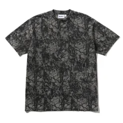 T-Shirts>Butter Goods Woods Camo Tee, Washed Black