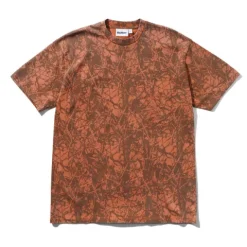 T-Shirts>Butter Goods Woods Camo Tee, Washed Rust